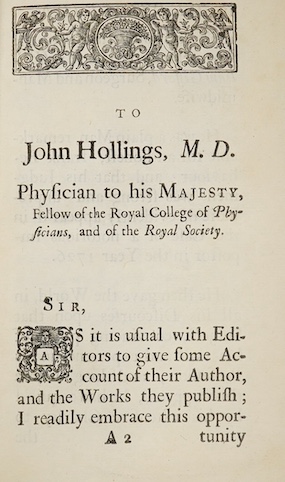 Giffard, William - Cases in Midwifery ... revised and published by Edward Hody ... 3 folded plates, half and title page decorations; contemp. gilt ruled calf, panelled spine with red label (distressed). 1734